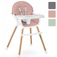 Стілець для годування 3в1 Nukido від 6-ти місяців для дітей R_2514 Рожевий