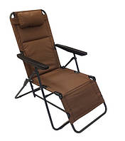 Крісло-шезлонг Фіджи розкладне лежак садовий для дачі саду пляжу W_2529