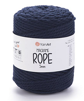 Макраме Rope 5 мм YarnArt-784 темно-синій