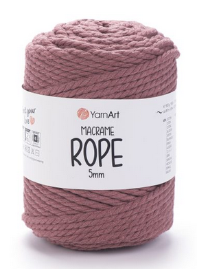 Макраме Rope 5 мм YarnArt-792 пильна троянда, фото 1