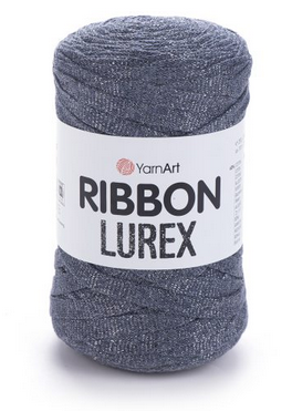 Ribbon Lurex YarnArt-730 темно-сірий, фото 1