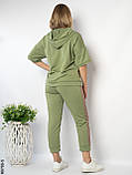 9789-5 Спортивний костюм жіночий на блискавці двунитка батал (4 од: 50,52,54,56), фото 2