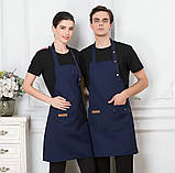 Фартух для продавця кухні официанта парикмахера майстра бариста клінінга прибиральниці, фото 9