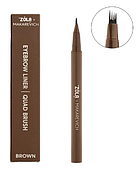 Лайнер для брів з квадро-пензлем ZOLA x Makarevich Brown
