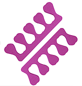 Розділювачі педикюрні 100 пар малинові