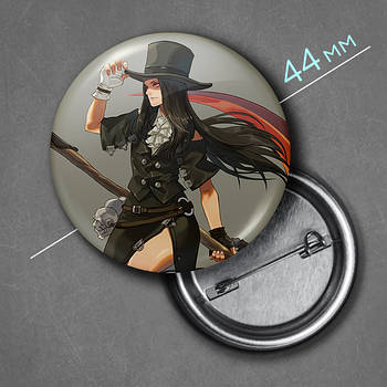 "Тестамент (Гілті Гір / Guilty Gear)" значок круглий на булавці Ø44 мм