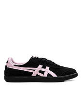 Чорні замшеві жіночі кросівки ASICS Onitsuka Tiger Tokuten Black/Pink  Демісезонні повсякденні кеди Асікс Тайгер купити
