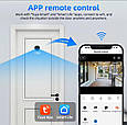 Охоронна дверна WiFi 2.4G/5G IP камера Awapow. Дверний вічок 1080P IR940nm. Tuya Smart або Smart Life, фото 4
