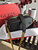 Жіноча сумка Guess Noelle Black чорна Еко шкіра крос боді на 2 відділення на ланцюжку золота фурнітура Гесс, фото 11