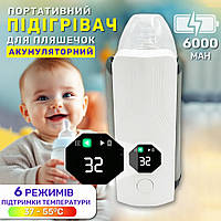Портативный подогреватель для детских бутылочек на аккумуляторе беспроводной нагреватель детского питания грелка для бутылочек