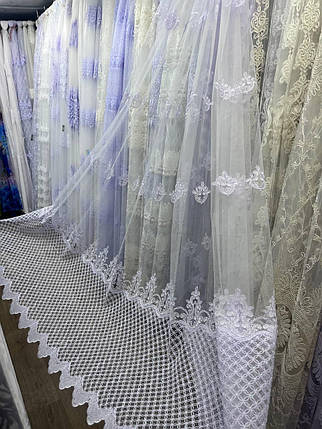Тюль фатинова корд заввишки 2,8 м. біла, фото 1