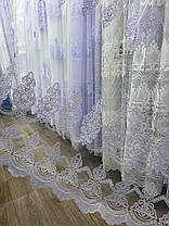 Тюль фатинова корд заввишки 2,8 м. біла, фото 4