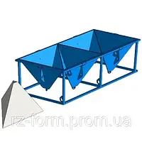 Форма для лиття тетраедрів "Зуби дракона" 1040мм, 8мм, 4шт