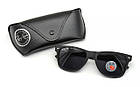 Окуляри Ray Ban Wayfarer 2140 з поляризацією, чорні, матові (carbon), фото 7