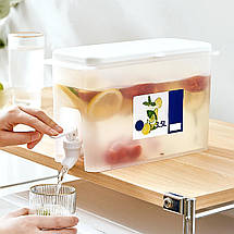 Диспенсер для води та рідин з краником, пластиковий контейнер (90), фото 3