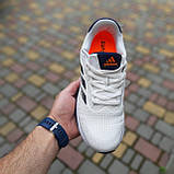 Літні текстильні Чоловічі кросівки Adidas Supernova Stride білі з синім та помаранчевим, фото 2