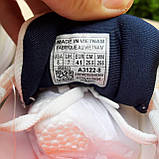 Літні текстильні Чоловічі кросівки Adidas Supernova Stride білі з синім та помаранчевим, фото 5