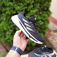 Чорні Літні текстильні Чоловічі кросівки Adidas Supernova Stride чорні з білим