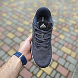 Сірі Літні текстильні Чоловічі кросівки Adidas Supernova Stride сірі, фото 2