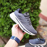 Сірі Літні текстильні Чоловічі кросівки Adidas Supernova Stride сірі, фото 6