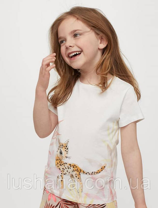Дитяча футболка H&M на дівчинку р.122-128