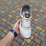 Бежеві Літні текстильні Чоловічі кросівки Adidas Supernova Stride бежеві з синім, фото 2