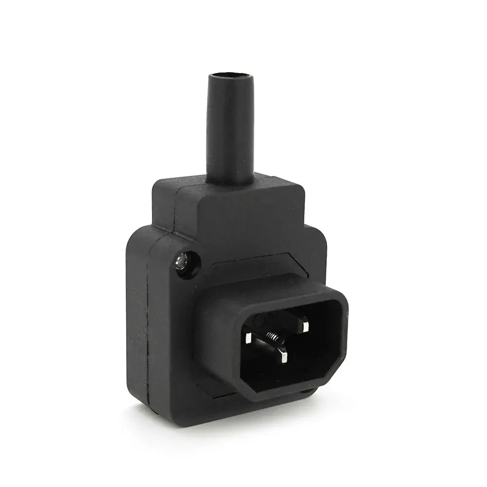 Триконтактний роз'єм IEC320 C14 (кутовий 90 °) тато, 250V, 10A