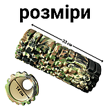 Ролик для йоги жорсткий, масажний рол для фітнесу, валик масажний для спини Hechpro (MR33U), фото 3