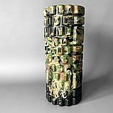 Ролик для йоги жорсткий, масажний рол для фітнесу, валик масажний для спини Hechpro (MR33U), фото 7