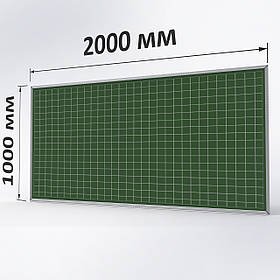 Крейда зелена дошка 2000х1000 мм "КЛІТКА"