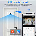 Охоронна дверна WiFi 2.4G/5G IP камера Awapow. Дверний вічок 1080P IR940nm. Tuya Smart або Smart Life, фото 5
