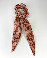 Гумка для волосся Finding Резинка твіллі в геометричний принт Рожевий 7 х 27 см