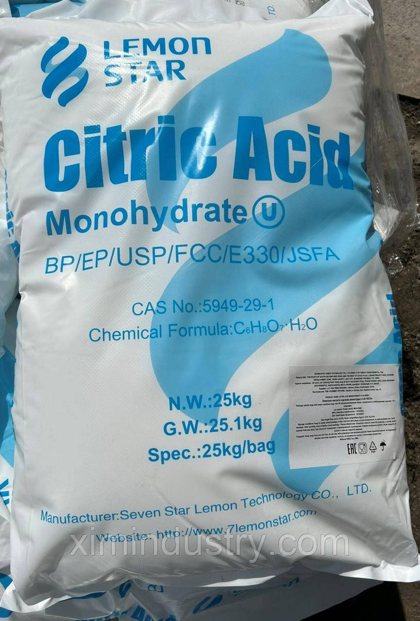Кислота лимонна в мішках по 25 кг, фото 1