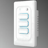 Кнопковий електричний вимикач із функцією інтелектуального управління 3 клавіші Білий