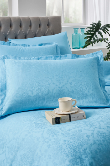 Комплект постільної білизни CK JAKAR AQUA ORNAMENT, євро OZDILEK