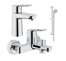 Grohe Набiр змiшувачiв BauLoop 3 в 1, для ванни (123214S)