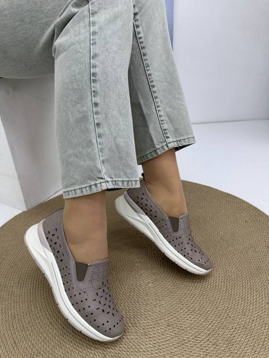 Мокасини жіночі MeegoComfort GL8558-1 Brown коричневі з перфорацією, 38, фото 1