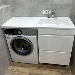 Тумба з раковиною 120 над пральною машиною Snail Мадейра