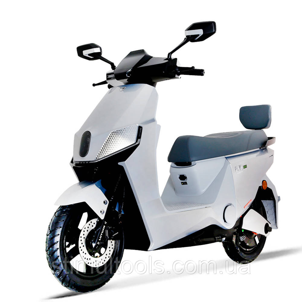 Електроскутер Prof1 MES 1026-2 TITAN білий двигун 1500 Вт, фото 1