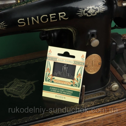 Needles Book Асорті (20шт) Набір голок для шиття Bohin (Франція) 05605, фото 1