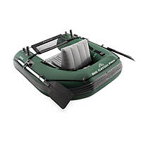 Одномісний надувний рибальський човен Intex 68381 Big Catch Pro (165х119х38 см) ручний насос 1.7 л, весла 2 шт.