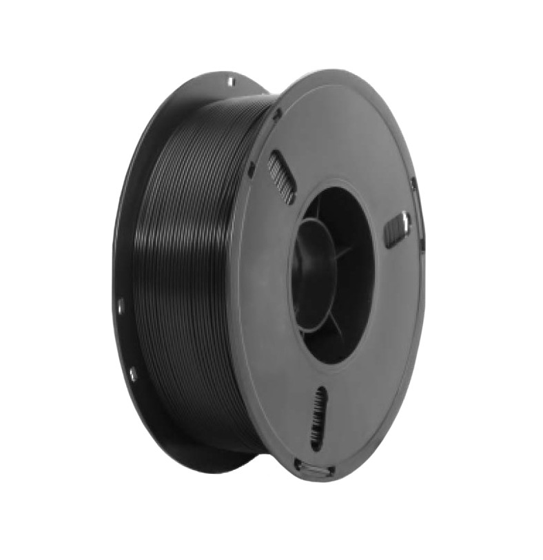 PETG нитка для 3D друку 1.75 мм, 1 кг, чорний (Black), міцний пластик для 3D-принтера