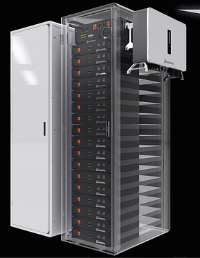 Гібридна комерційна станція Stromherz S-30K-3Р-100A-ESS-UA + BMS SС-1000V-3.84kWh+ 65.28 кВт (17 шт.)+ кабінет SC17, фото 2