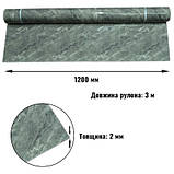 Самоклеюча венілова РЕТ плитка в рулоні сірий мармур 1200х3000х2mm, фото 3