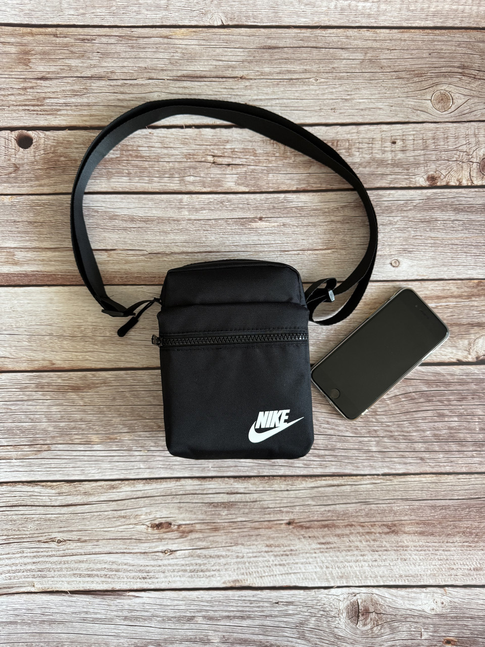 Маленька сумка на плече найк Nike сумка для дитини чорна, фото 1