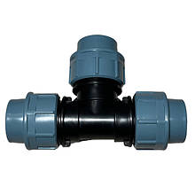 Трійники затискні для поліетиленової труби