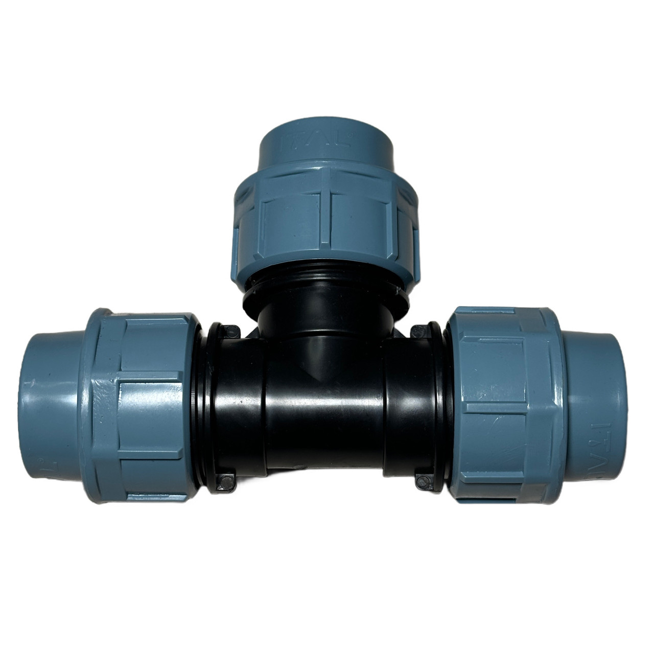 Трійник затискний 25*25*25 для поліетиленової труби, фото 1