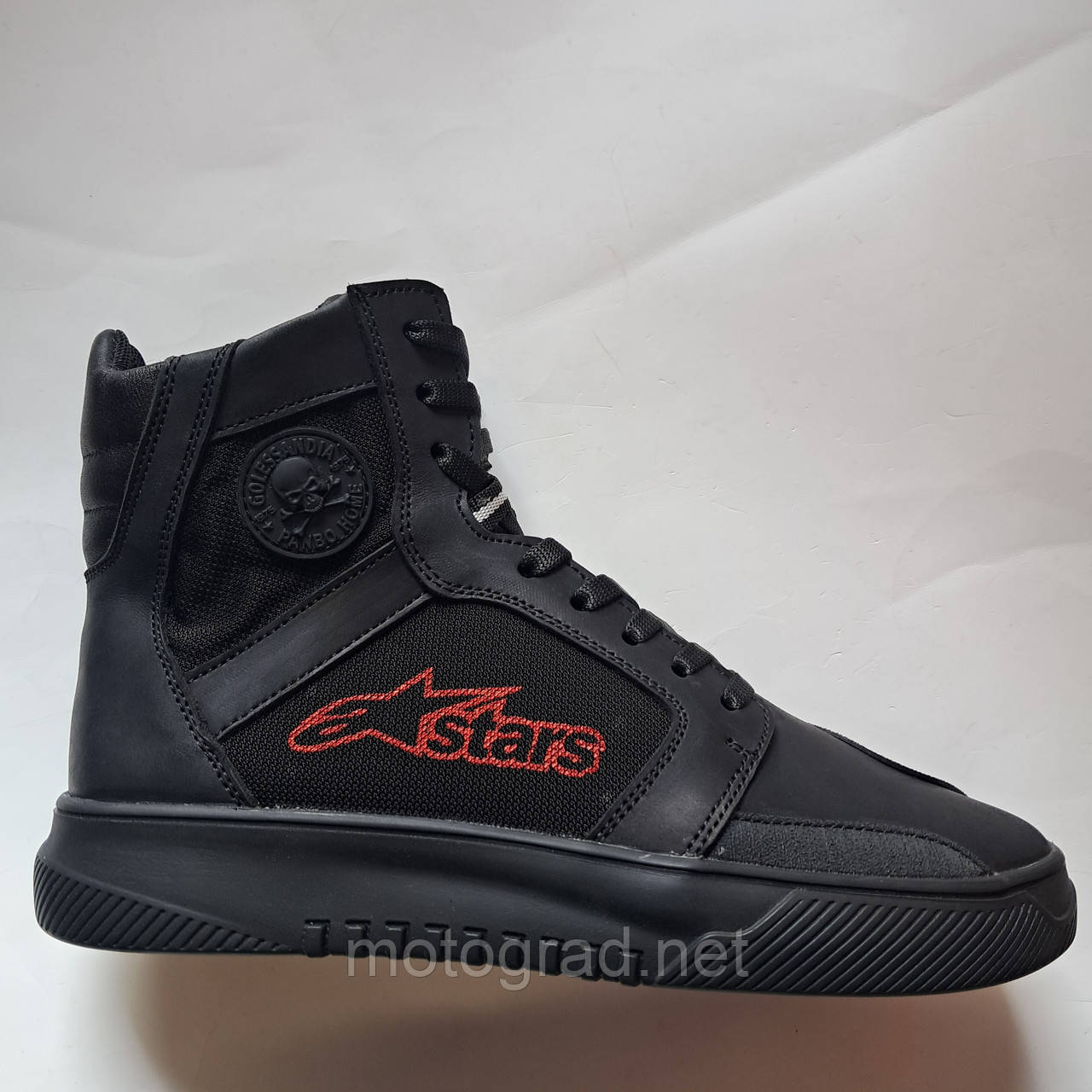 Мото взуття кеди  Альпінстар Red з чорною підошвою розміри від 40 до 45, фото 1