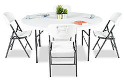 Комплект меблів для кейтерингів 160 cm 4+1 Garden Point 63862