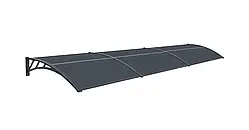 Навіс над дверима Tiset 80 x 360 см CoverTech антрацит 63088